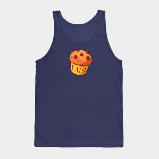 Cup Cake Cartoon Illustration Tank Top